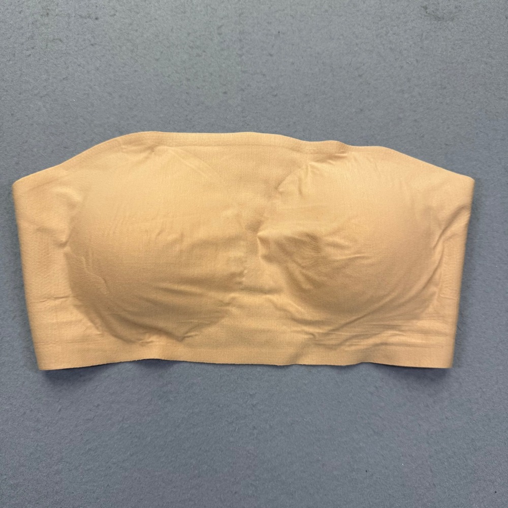 Commando Womens Butter Bandeau Bra Beige Nude Strapless Wireless Large BRA401